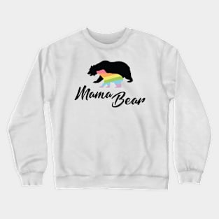 Mama Elephant Mother's Day Gay LGBT Mom Heart Gift Crewneck Sweatshirt